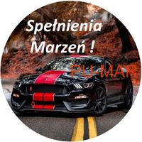 Opłatek na tort Mustang Ford Auto Samochód Logo Fura