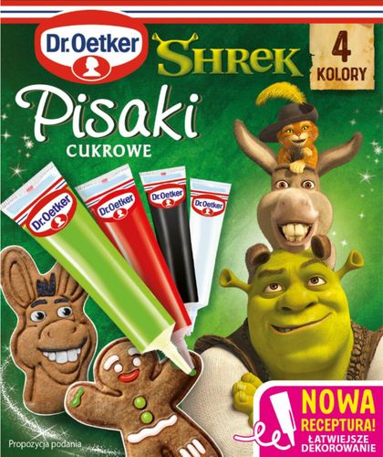 DR OETKER PISAKI CUKROWE SHREK 68G (4x17G) DEKORACJE na Arena.pl