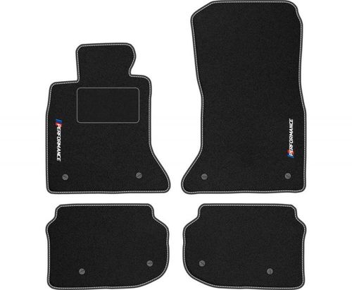 Dywaniki welurowe LOGO BMW 5 F10 2010-2013 SEDAN na Arena.pl