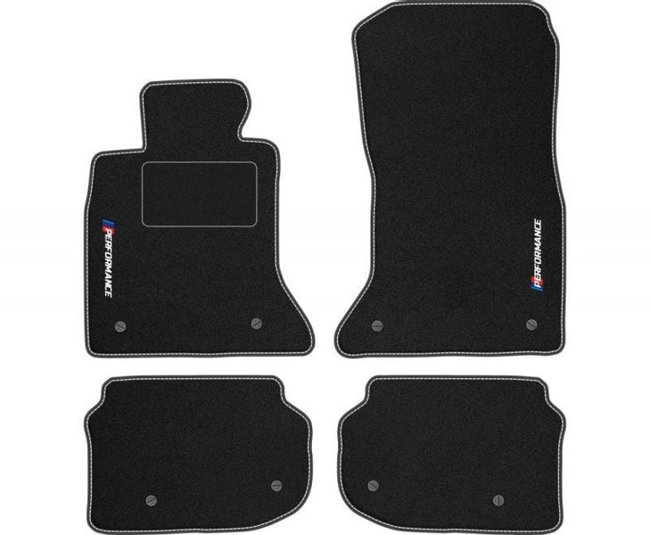 Dywaniki welurowe LOGO BMW 5 F10 2010-2013 SEDAN zdjęcie 8
