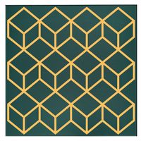 Kasetony ścienne PANELE złote ZIELONE GLAM6 62-ZŁ