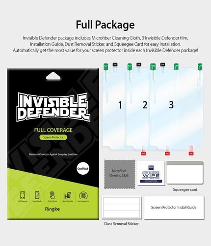 3X RINGKE INVISIBLE DEFENDER ONEPLUS 6 FOLIA 3D na Arena.pl