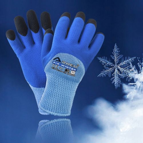 12 PAR Rękawice Robocze Ochronne BHP Ocieplane Zimowe Grube Arhem Winter 10 na Arena.pl
