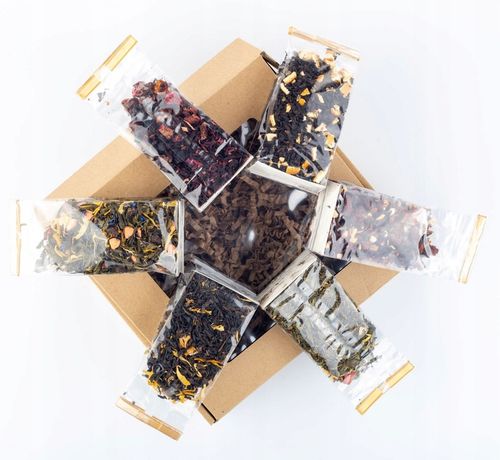 ZESTAW HERBAT mix smaków na prezent premium JAKOŚĆ 6 torebek na Arena.pl