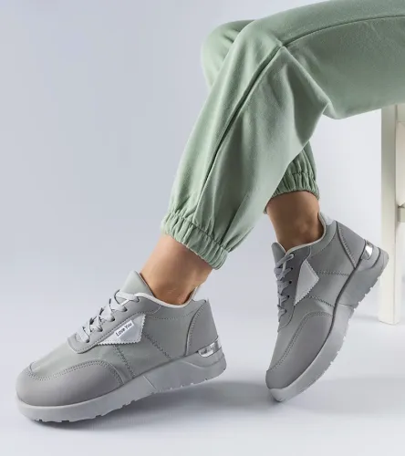 Szare materiałowe sneakersy Geraldino 41 na Arena.pl