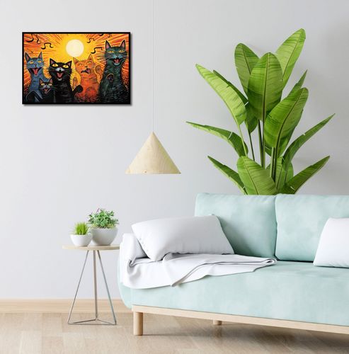Plakat 60x40cm Kocie Koncertowanie na Arena.pl