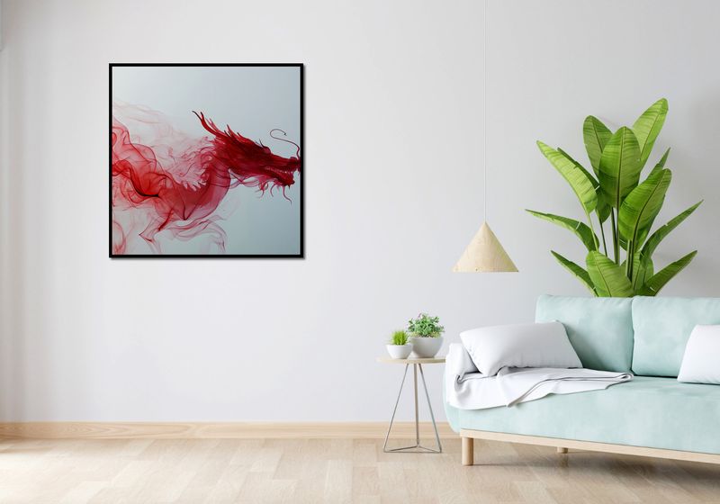 Plakat 90x90cm Smoczy Wzlot zdjęcie 4