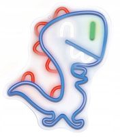 NEON NA ŚCIANĘ LED DINOZAUR T-REX KOLOROWY OZDOBA ŚCIEMNIACZ USB PLEXI