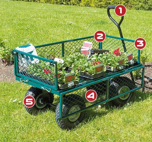 WÓZEK OGRODOWY TACZKA PRZYCZEPKA TRANSPORT Wozidło OTWIERANY BURTY XXL na Arena.pl