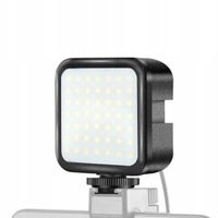 2X Zestaw blogera Platinet mikrofon + lampa LED + tripod + uchwyt to telefo