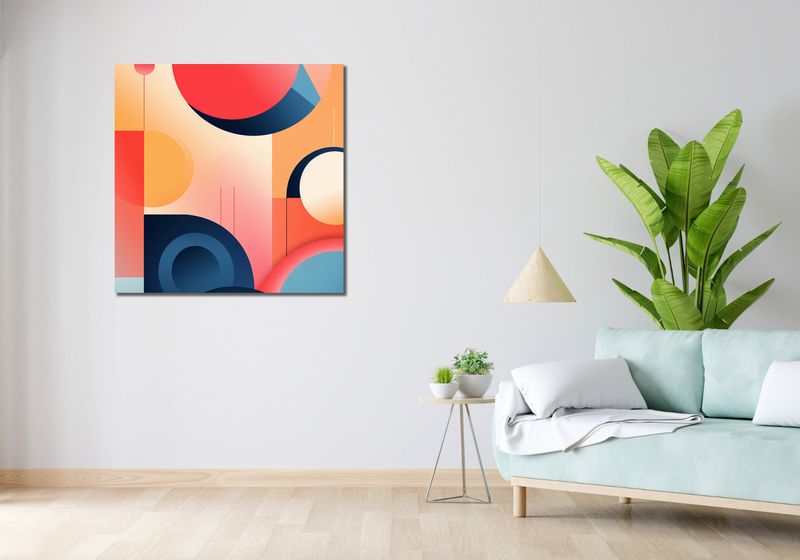 Obraz 90x90cm Geometryczne Marzenia zdjęcie 2