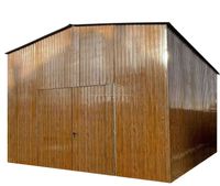 Hala blaszana Garaż blaszany 6x6m Brama dwuskrzydłowa 2x okno  TS1021