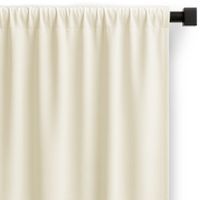 Zasłona gotowa CARLI na taśmie gładka 140x250 kremowa do salonu Restilo