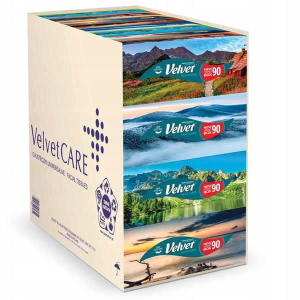 Velvet chusteczki Nature 40 opakowań zdjęcie 1