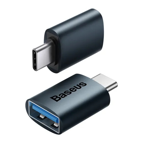 Adapter Baseus Ingenuity Series z USB-C do USB-A 10Gb/s - niebieski na Arena.pl