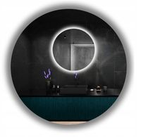 Lustro Podświetlane LED Okrągłe FI 70 Łazienkowe Wodoszczelność IP67