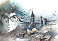 FOTOTAPETA widok miasto Londyn szkic 3D 400x280