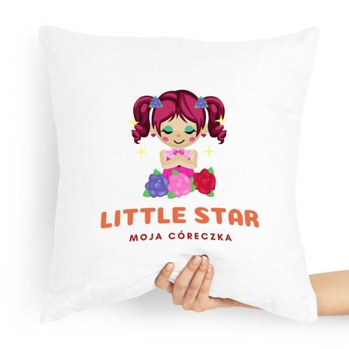 Poduszka Prezent Dla Córki Little Star Prezent Z Nadrukiem Ze Zdjęciem na Arena.pl