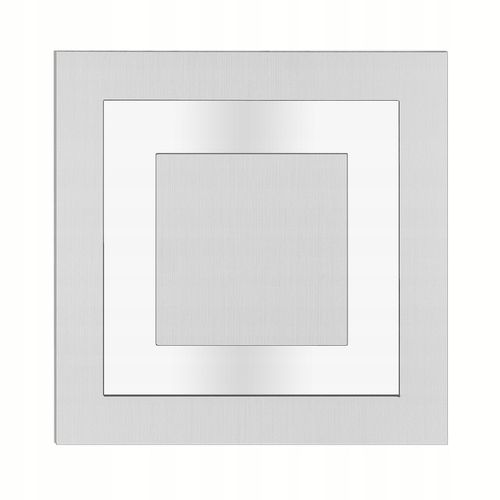 LAMPKA NA SCHODY LED 230V oprawa oświetlenie schodowe SREBRNA ZIMNA 6000k na Arena.pl