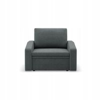 SOFA KANAPA FOTEL ORBIT 80 CIEMNY SZARY Rozkładany Funkcja Spania PLECIONKA