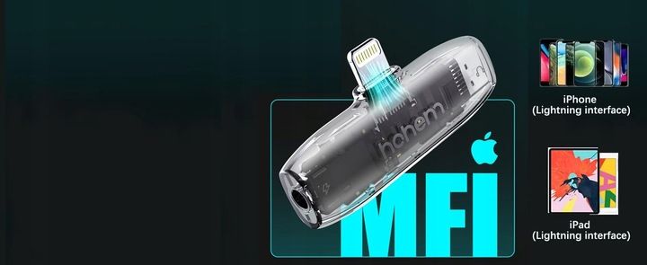 Mikrofon bezprzewodowy Hohem Lavalier Mic-01 (1 TX + 1 RX) Czarny Lightning zdjęcie 15