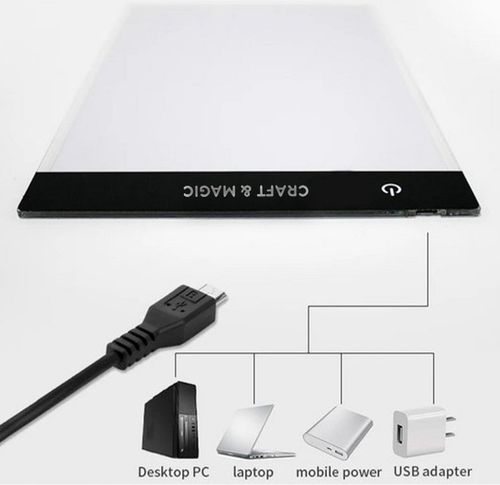 TABLET GRAFICZNY + SZABLONY! AUTA BRIGHTPAD DESK AKREŚLARSKA TABLICA LED na Arena.pl