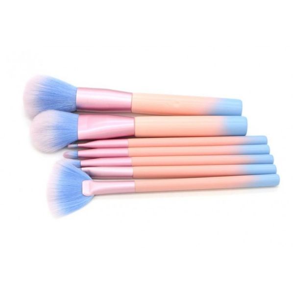 Zestaw 7 Pędzli Do Makijażu W Pudrowych Kolorach Pz10 zdjęcie 6