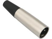 Wtyk mikrofonowy XLR 3P na kabel gładki