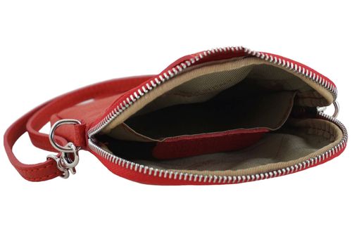 Skórzane etui na telefon - Czerwone jasne na Arena.pl