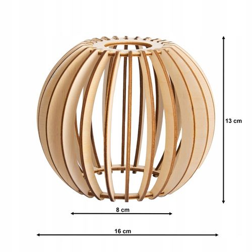 Klosz DREWNIANY do lamp na E27 LOFT DREWNO BOHO na Arena.pl