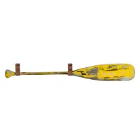 Pagaj John Paddle Ozdoba Postarzany 110 cm WZ5 ze skórzanymi poziomymi zawieszkami 110 cm