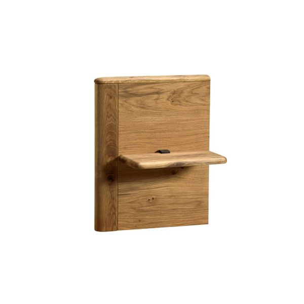 Łóżko dębowe Orio z zagłówkiem - 140x200 + panel lewy zdjęcie 2