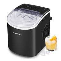Automatyczna cicha wydajna kostkarka do lodu Bauerkraft 12kg/24h czarny