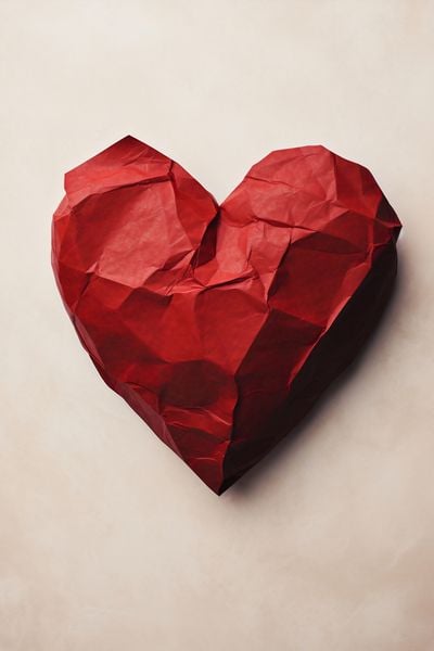 Plakat 20x30cm Kreślone Serce zdjęcie 1