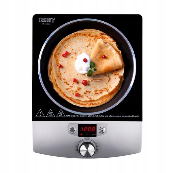 KUCHENKA INDUKCYJNA JEDNOPALNIKOWA PŁYTA GRZEWCZA SZKLANA 2000W TIMER LCD zdjęcie 6