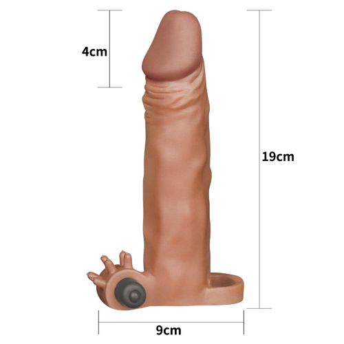 Add 2"" Pleasure X Tender Vibrating Penis Sleeve Brown na Arena.pl