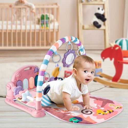 MATA EDUKACYJNA INTERAKTYWNA Z PIANINKIEM GRZECHOTKI GRYZAKI DLA NIEMOWLĄT na Arena.pl