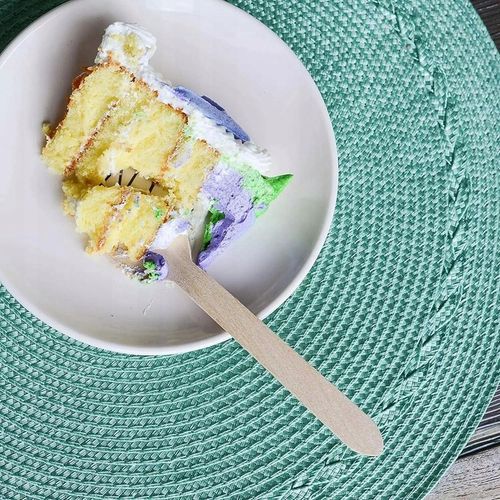 Zestaw drewnianych jednorazowych sztućców ekologicznych noże widelce na Arena.pl