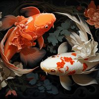 Plakat 100x100cm Harmonijny Taniec