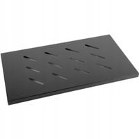 Półka do szaf 19" 600mm czarna Lanberg (1U/465x300mm udźwig do 20kg, m
