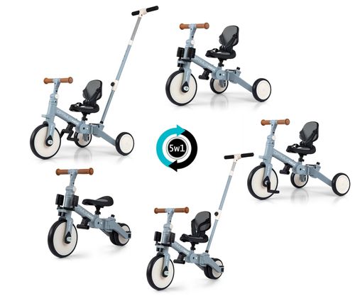 MILLY MALLY 6266 Rowerek 5w1 OPTIMUS MAX denim na Arena.pl