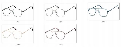 OPRAWKI Pilotki Aviator Korekcyjne Zerówki Okulary Męskie Damskie + Gratisy na Arena.pl