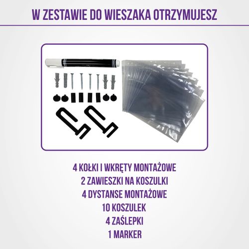 Wieszak na medale i numery startowe REKORDY RUN twoje imię 13.1 na Arena.pl