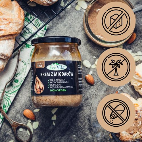 Pasta masło z migdałów migdałowe 500g na Arena.pl