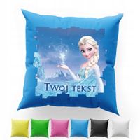 POSZEWKA Z NADRUKIEM BAWEŁNIANA 40x40CM - KRAINA LODU FROZEN ELSA