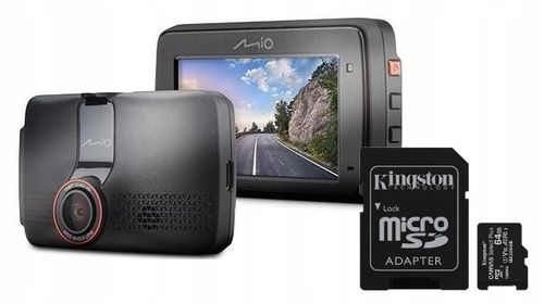 Wideorejestrator MIO MiVue 803 GPS WIFI + karta microSDXC 64GB na Arena.pl