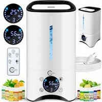 Nawilżacz powietrza AUTOMATYCZNY + AROMATERAPIA 6w1 +12 OLEJKÓW FILTR