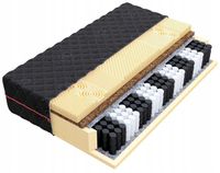 Materac DARK pocket stref MASUJĄCY kokos pianka profilowana 160x200 24cm