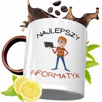 Kubek Bordowy Dla Informatyka Na Urodziny Prezent Z Nadrukiem Ze Zdjęciem