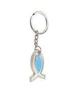 Brelok w kształcie ryby z napisem JEZUS